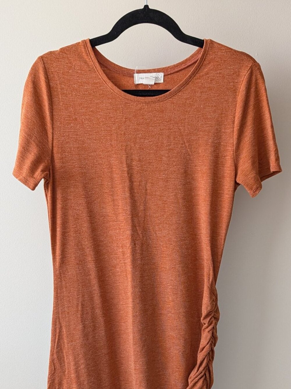 Treasure & Bond Burnt Orange Maternity T-Shirt Dress